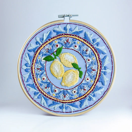 Makebox Embroidery Kit AMALFI LEMONS