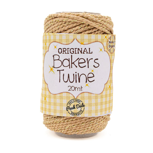 Bakers Twine GOLD/SPARKLE 20 mt - Default Title (BAKGOLSPA)