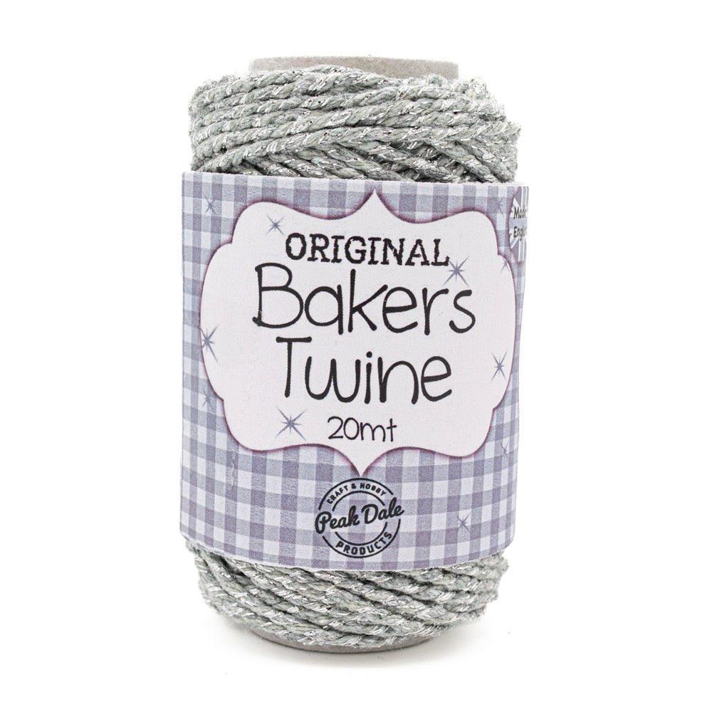 Bakers Twine SILVER/SPARKLE 20 mt - Default Title (BAKSILSPA)