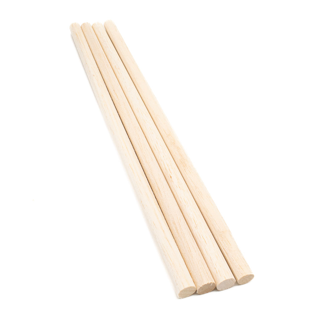 Balsa Dowel 16mm x 450 mm Pack of 4 - Default Title (BALSADOW16)