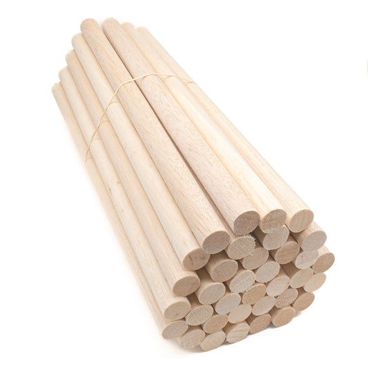 Balsa Dowel 25mm x 450mm Bulk Pack 35 - Default Title (BALSADOW25-35)