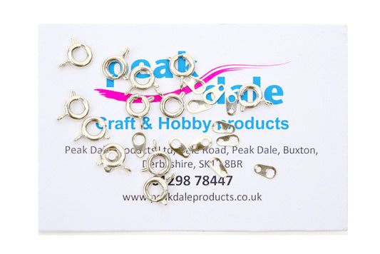 Bolt Rings 7 mm Silver Plated Pack of 12 - Default Title (BOLT7SP)