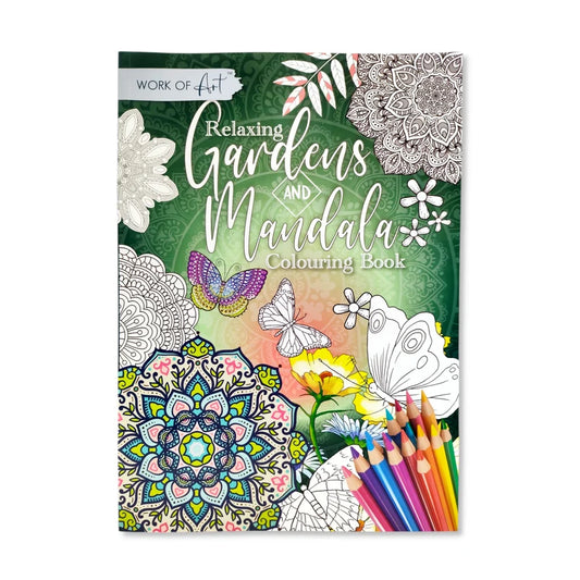 Colouring Books Gardens and Mandalas 2 assorted