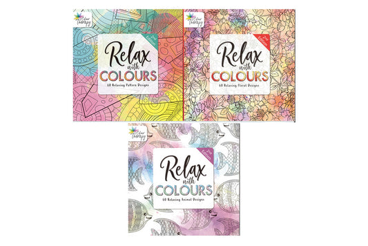 Colouring Book Colour Therapy S2 - 3 Assorted - Default Title (BOOKCOLSER2)