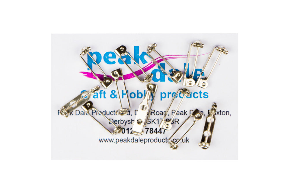 Brooch Pin No 7 White Tin Plated 20mm Pack of 144 - Default Title (BROOCH7W144)