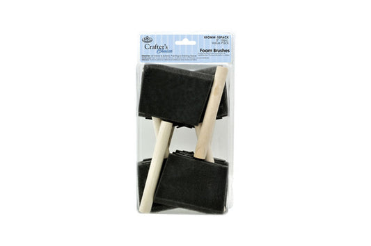 Foam Brushes 75mm (3inch) Pack of 10 - Default Title (BRUFOA3SET-10)