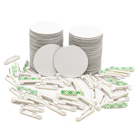 Badge Making Set 50mm dia Pack of 100 - Default Title (BUTBADSET100)