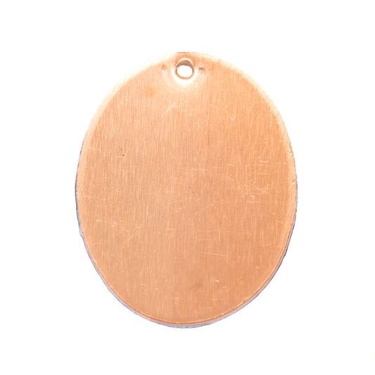 CB123 Oval 19x25 mm Copper Pendant 10 Pack - Default Title (CB123)