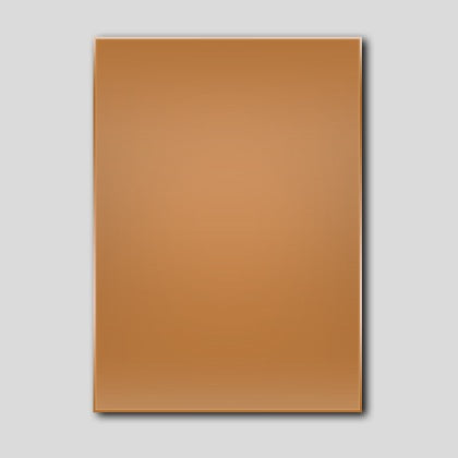 Copper rectangle in various sizes