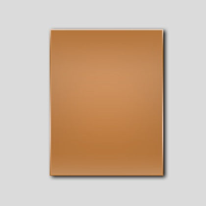 Copper rectangle in various sizes