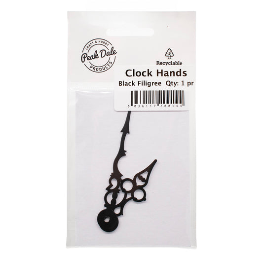 Clock Hands Filigree Black 68mm - Default Title (CLOHANDSFILI)