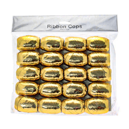 Curling Ribbon Cops GOLD Pack of 20 - Default Title (CRARIBGOL20)