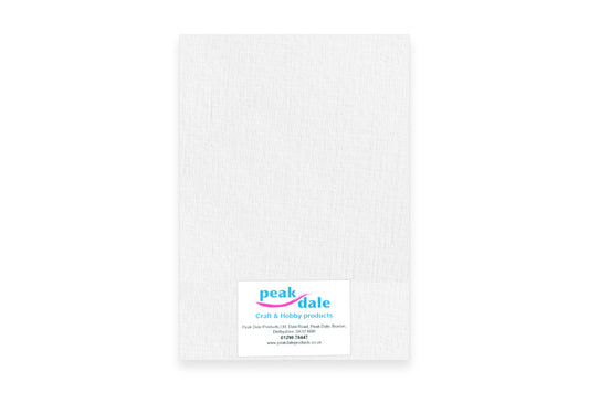 Cardstock A4 Linen White Pack of 25 (250gsm) - Default Title (CSLINWHI)