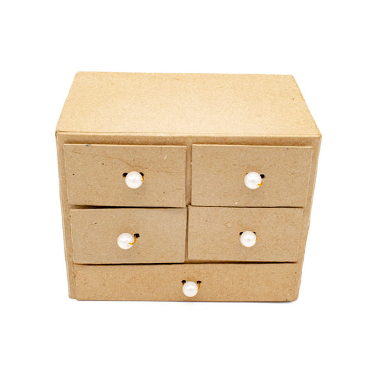 Paper Mache 5 Drawer Chest - Default Title (DECCHEST5)