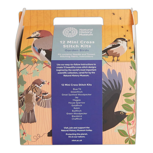 Embroidery Kit Natural History Museum 12 Birds - Default (EMBKIT12BIRD)