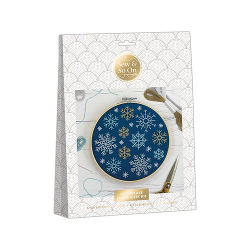 Embroidery Kit SNOWFLAKES - Default (EMBKITSNOW)