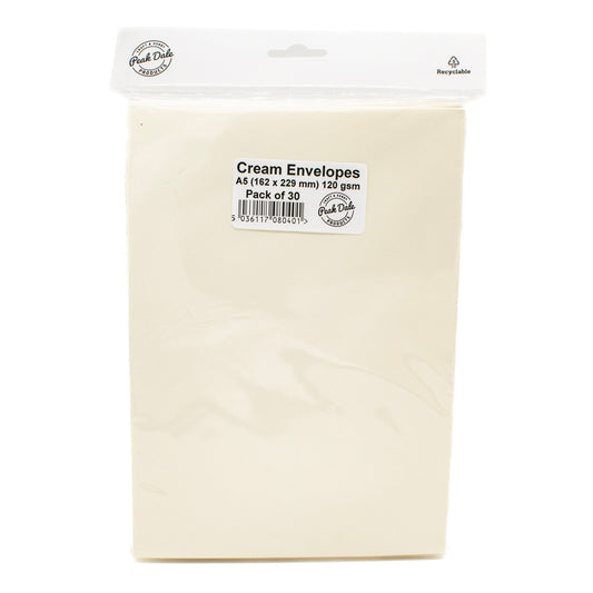 Envelopes A5 CREAM Pack 30 - Default Title (ENVA5CR30)