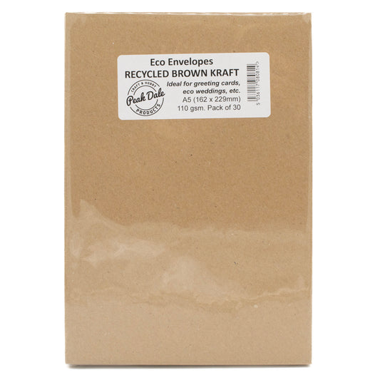 Envelopes A5 BROWN KRAFT Pack 30 - Default Title (ENVA5KR30)