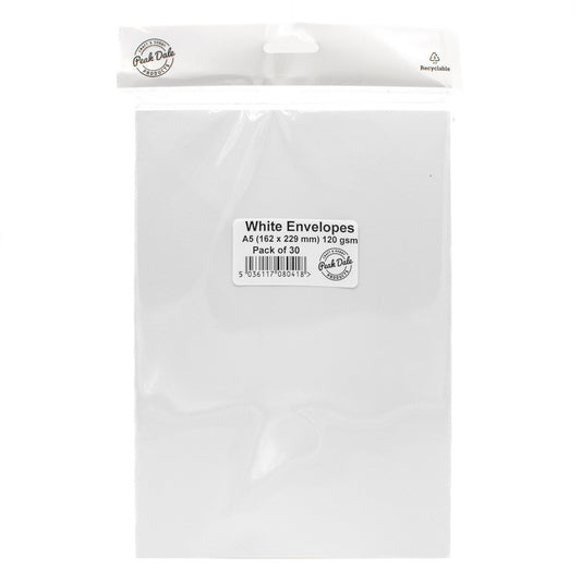 Envelopes A5 WHITE pk 30 - Default (ENVA5WH30)