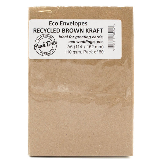 Envelopes A6 BROWN KRAFT Pack 60 - Default Title (ENVA6KR60)
