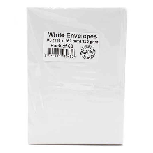 Envelopes A6 WHITE Pack 60 - Default Title (ENVA6WH60)