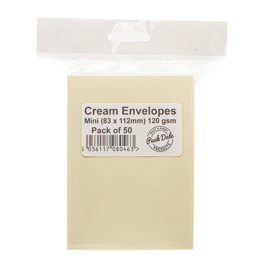 Envelopes Mini CREAM Pack 50 - Default Title (ENVMCR50)