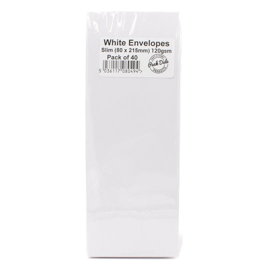 Envelopes Slim WHITE Pack 40 - Default Title (ENVSLWH40)
