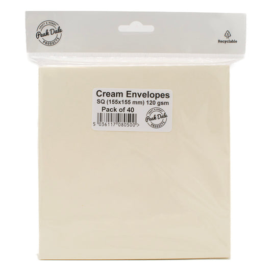 Envelopes Square CREAM Pack 40 - Default Title (ENVSQCR40)