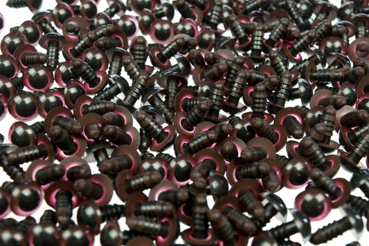 Safety Eyes 10mm Brown 100 pairs - Default Title (EY10BROH)