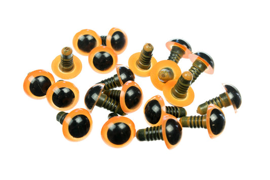 Safety Eyes 14mm Amber 10 pairs - Default Title (EY14AMB10)