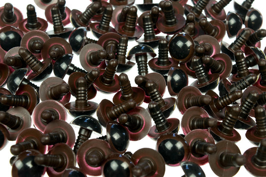 Safety Eyes 16mm Brown 500 pairs - Default Title (EY16BRO500)