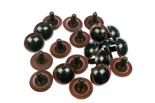 Safety Eyes 20mm Brown 10 pairs - Default Title (EY20BRO10)
