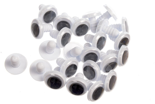 Safety Joggle Eyes 12 mm 10 pairs - Default Title (EYJOG12M10)