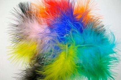 Feather Marabou Assorted Pack of 20