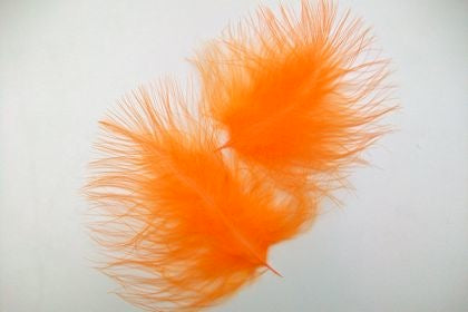 Feather Marabou Orange Pack of 20