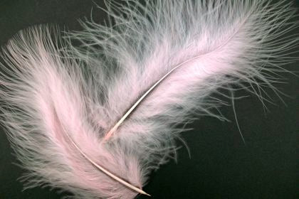 Feather Marabou Pale Pink Pack of 20