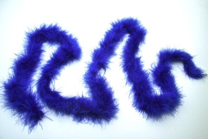 Feather Marabou Trim Blue 2mt