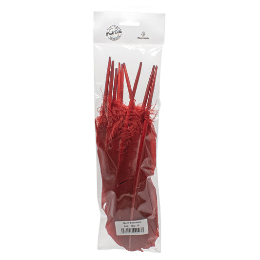 Feather Quill Red Pack of 12 - Default Title (FEAQUIRED)