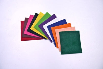 Felt Squares 75mm (3 inch) Pack 12