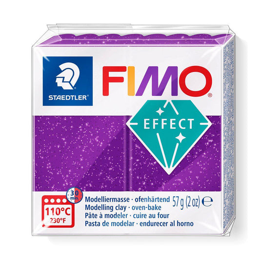 Fimo Effect 8020-602-08 Glitter Purple 57g - Default Title (FIMOEF602)