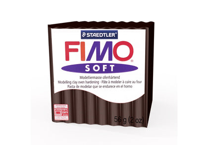 Fimo 8020-75 Soft Chocolate Standard block