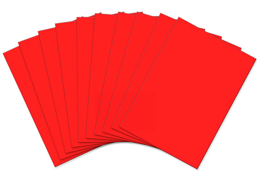 Funky Foam A4 Red Pack of 10 sheets - Default Title (FUNFRED10)