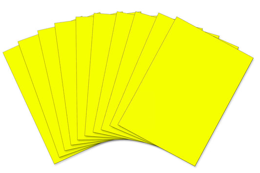 Funky Foam A4 Yellow Pack of 10 sheets - Default Title (FUNFYEL10)