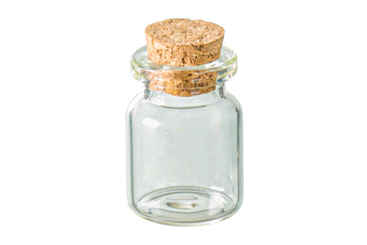 Glass Bottle with Cork 22 x 30mm high Pack of 3 - Default Title (GLABOT30x22)