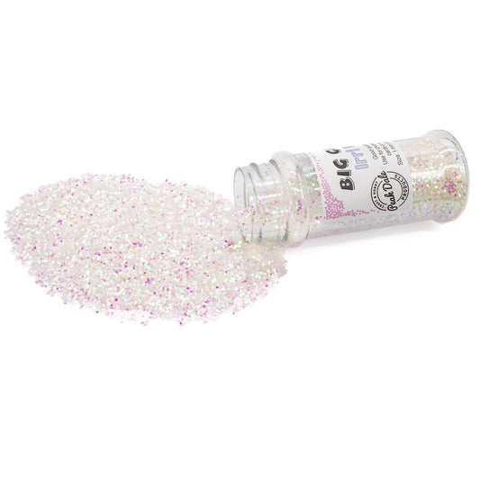 Glitter Big .040 Irridescent white 55g (2oz) - Default Title (GLITBIRRWHI2OZ)
