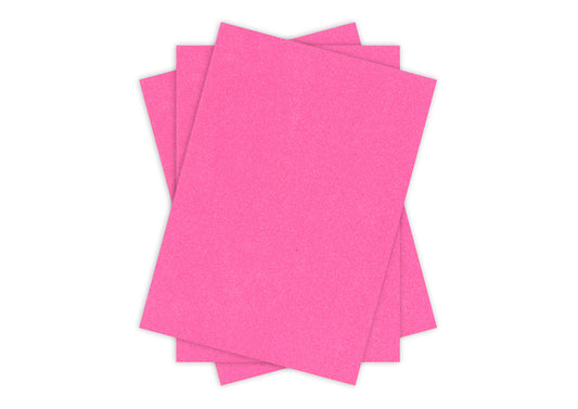 Glitter Card A4 NEON PINK Pack of 3 - Default Title (GLITCNEONPINK)