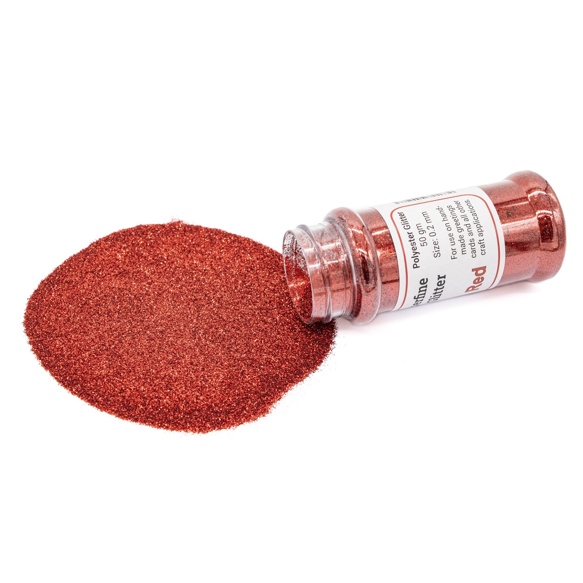 Glitter Superfine Red 0.2mm 50g - Default Title (GLITSTRED)
