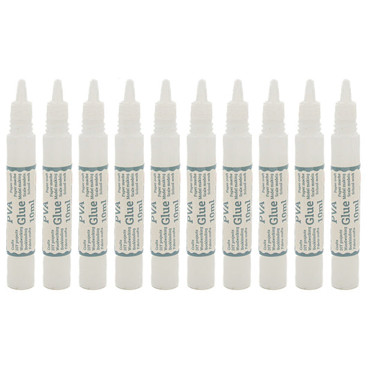 PVA Glue Pen 10ml Pack of 10 - Default Title (GLUEPEN10ML10)