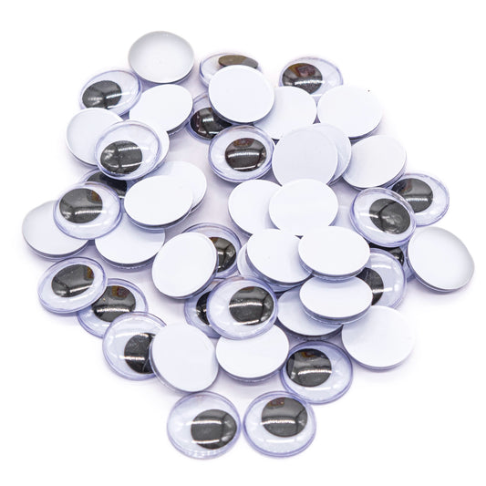 Joggle Eyes 15mm Glue On 25 Pairs - Default Title (JEYE15M25)