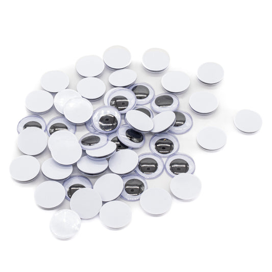 Joggle Eyes 18mm Glue On 25 Pairs - Default Title (JEYE18M25)